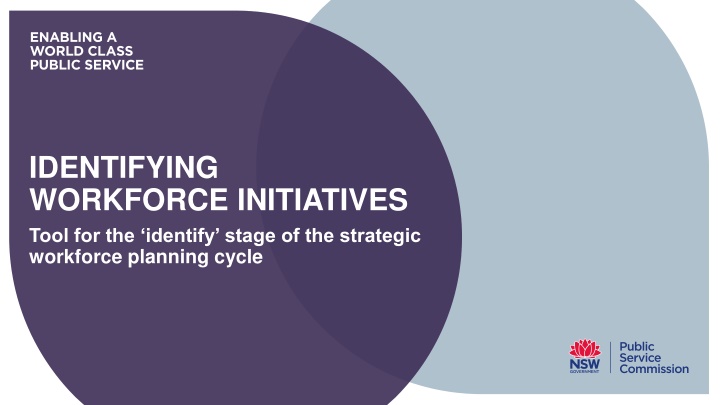 Workforce Initiatives Identification Tool for Strategic Planning Cycle