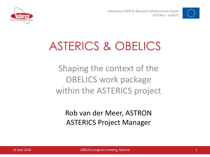 Advancing Astronomy Research with ASTERICS Project
