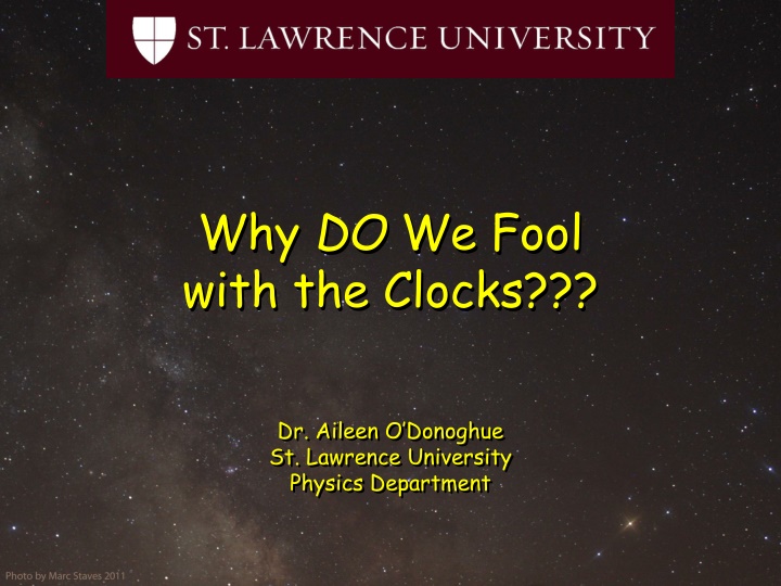 Daylight Saving Time Changes and Their Impact