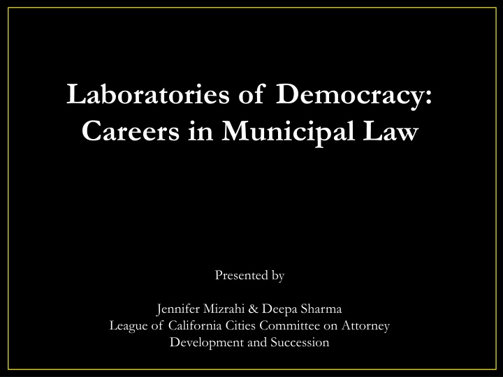 Careers in Municipal Law: Pathways and Specializations