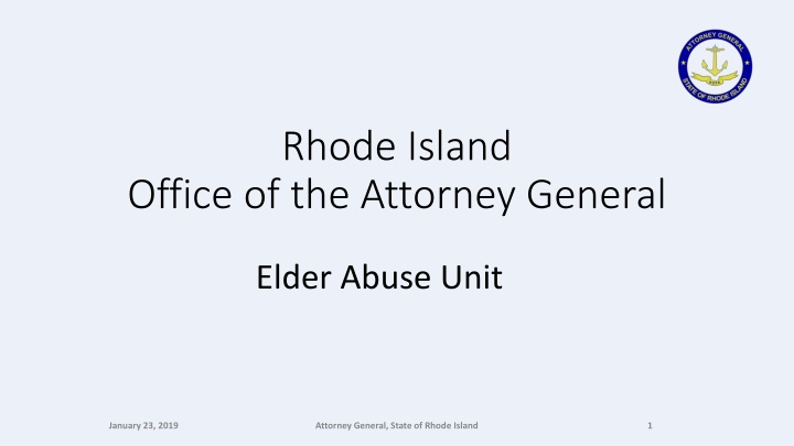 Elder Abuse and Prevention Efforts in Rhode Island