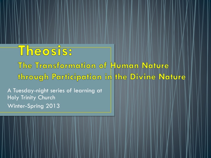 Theosis and Deification: A Journey into Divine Transformation