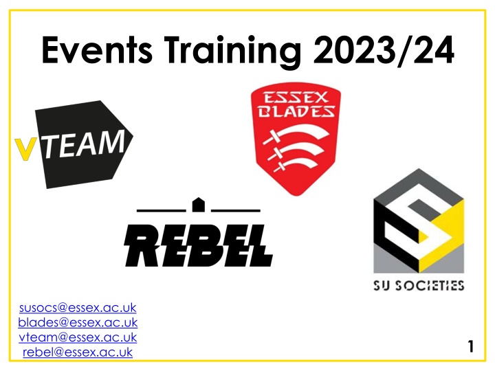 Events Training 2023/24 Information Session Details