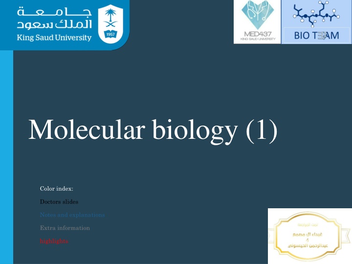 Molecular Biology Basics