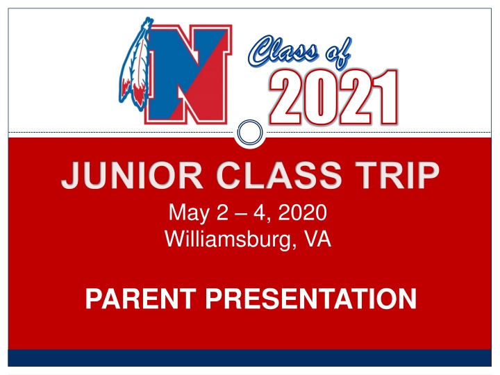 Junior Class Trip to Williamsburg, VA - Class of 2021 Parent Presentation Details