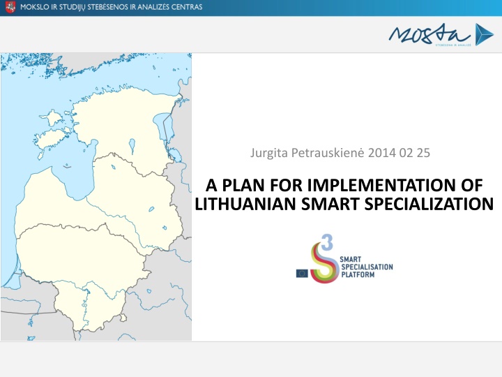 Implementation Plan for Lithuanian Smart Specialization