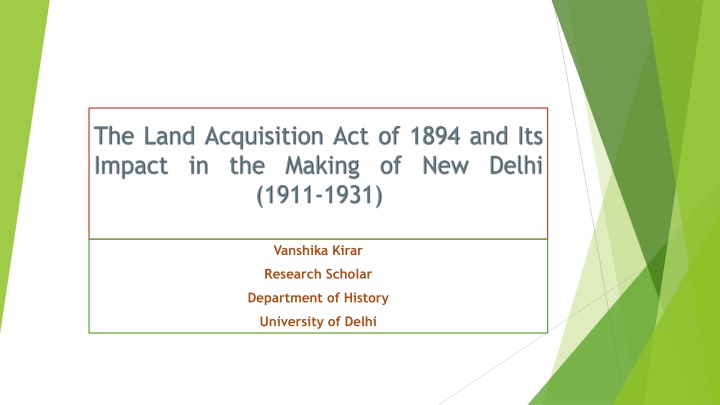 The Shifting of India's Capital: The Story of New Delhi
