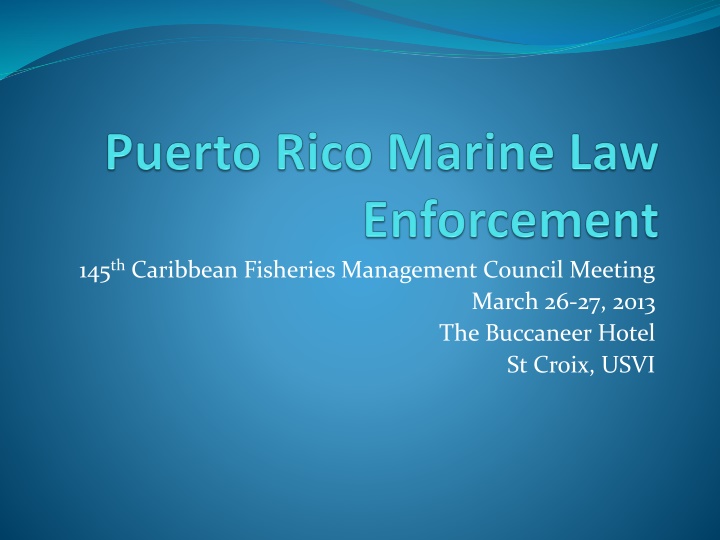 145th Caribbean Fisheries Management Council Meeting Action Summary