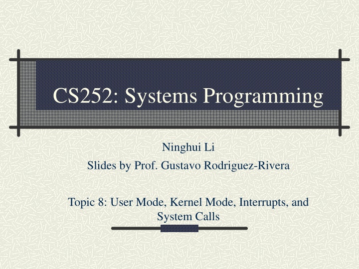 User Mode, Kernel Mode, Interrupts, and System Calls in Computer Architecture