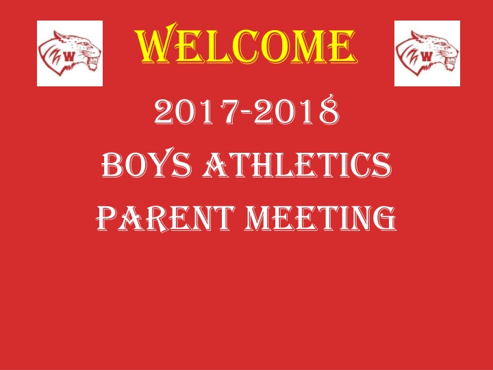 Boys Athletics Parent Meeting Overview and Guidelines