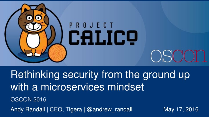 Rethinking Security from the Ground Up with a Microservices Mindset