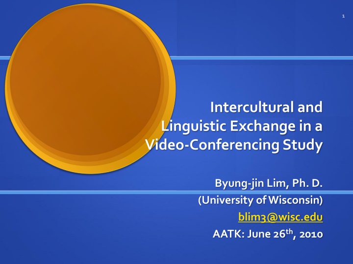 Enhancing Korean Language Instruction through Video-Conferencing