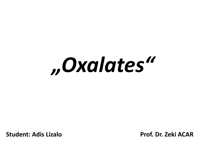 Oxalates: Sources, Health Impacts, and Foods to Watch Out For