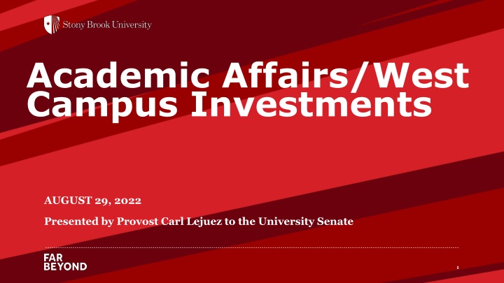 Academic Affairs and Faculty Trends Presentation to University Senate