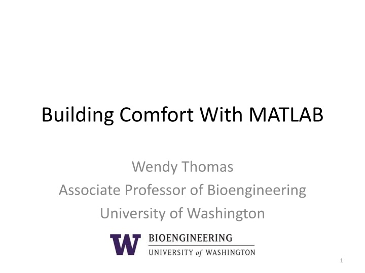 Building Comfort With MATLAB: Practical Strategies for Effective Learning