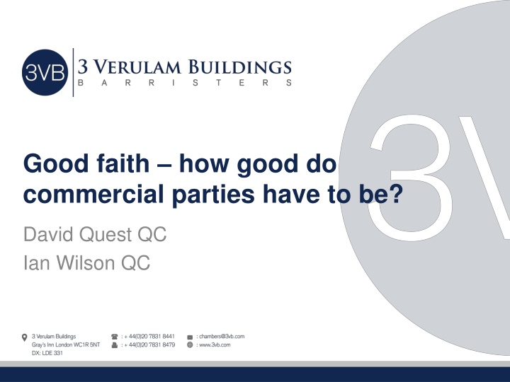 The Importance of Good Faith in Commercial Relationships