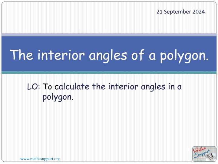 Interior Angles in Polygons