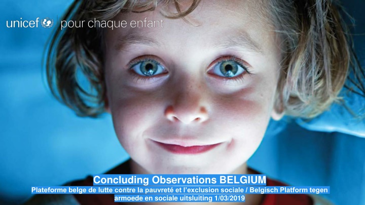 Concluding Observations on Child Poverty in Belgium