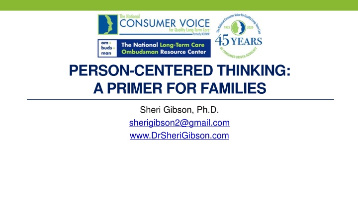 Person-Centered Thinking for Families