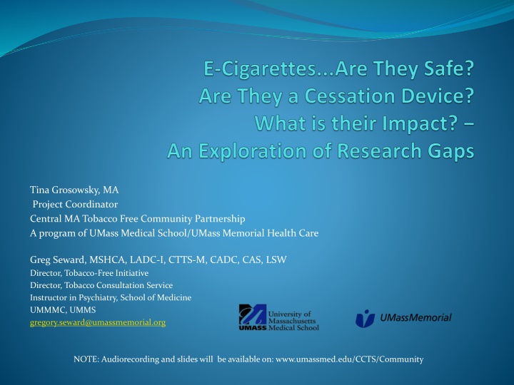 Unregulated Risks of E-Cigarettes: FDA and Safety Concerns