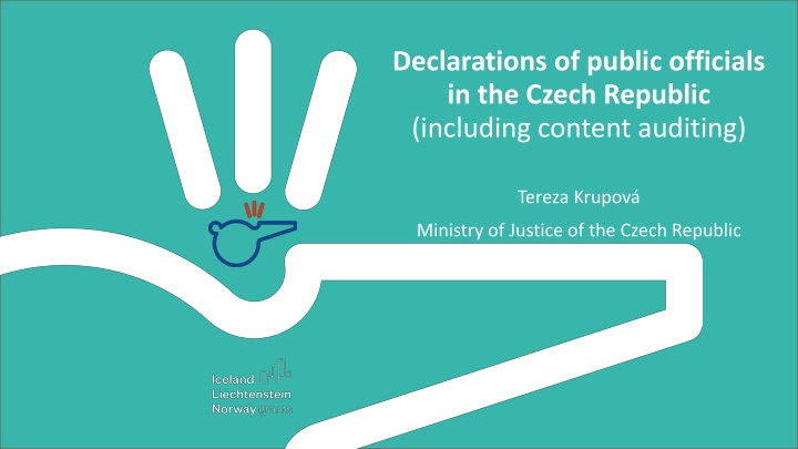 Declarations of Public Officials in the Czech Republic - Oversight by Ministry of Justice