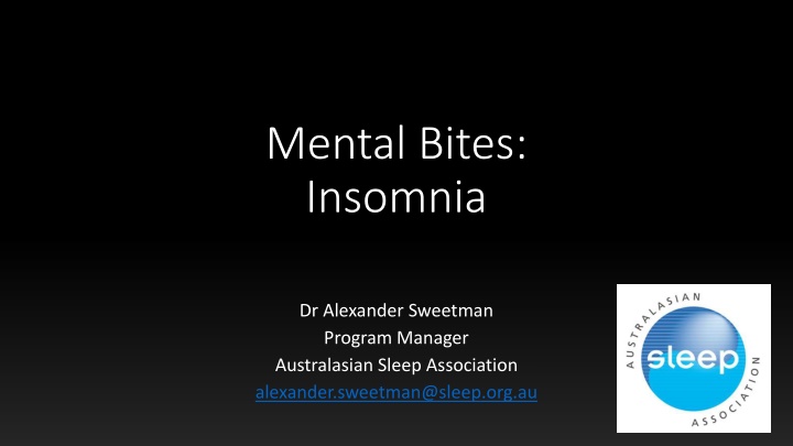 Insomnia: Insights and Guidelines by Australasian Sleep Association