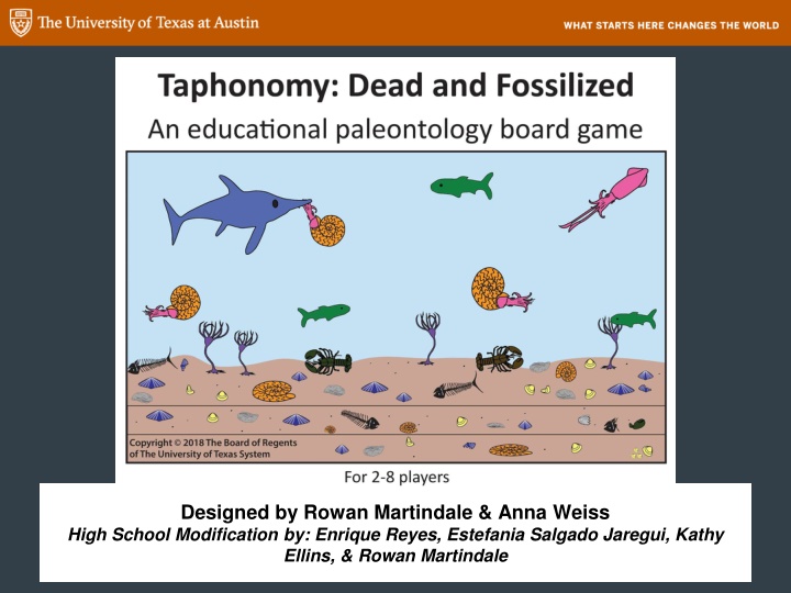 Engaging High School Students with Taphonomy: Dead and Fossilized