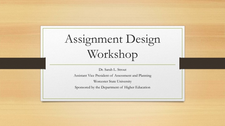 Enhancing Student Success Through Inclusive Assignment Design
