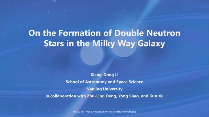Insights on Double Neutron Star Formation in Our Galaxy