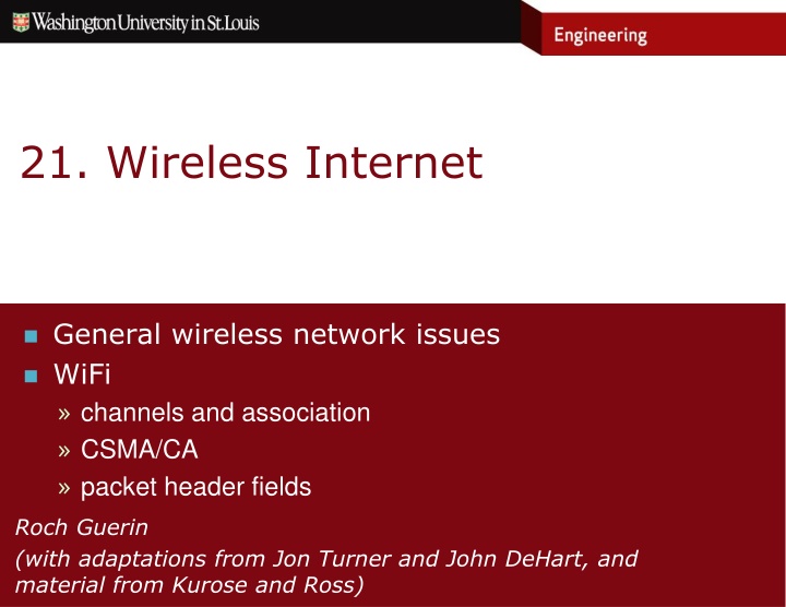 Wireless Network Essentials and Classification