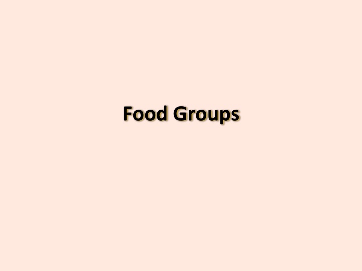 The Food Pyramid and Healthy Eating Guidelines