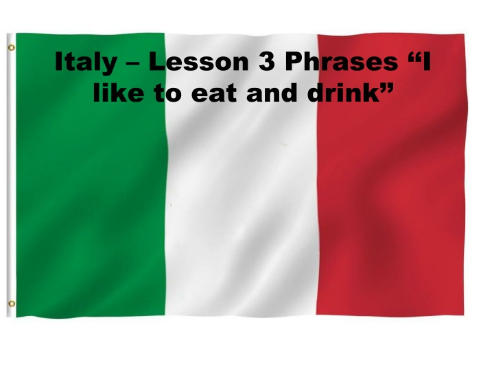Italian Food and Drink Exploration