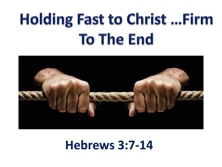 Warning Against Falling Away: Lessons from Hebrews 3:7-14