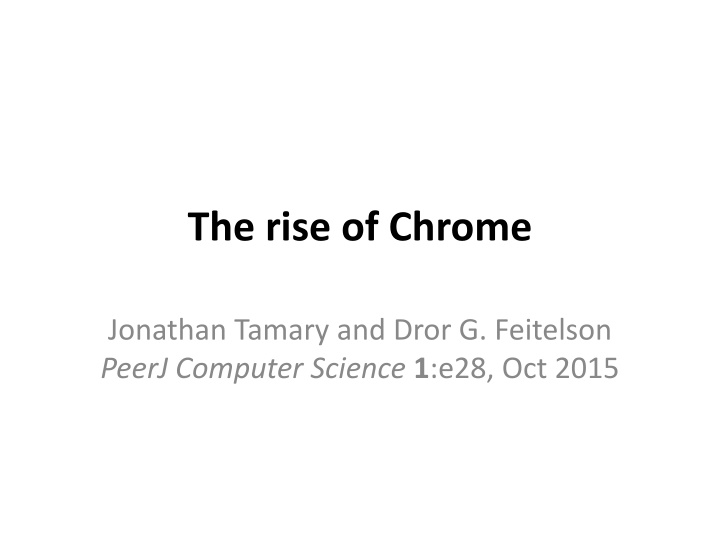 The Rise of Chrome: A Technical Comparison with Competing Browsers
