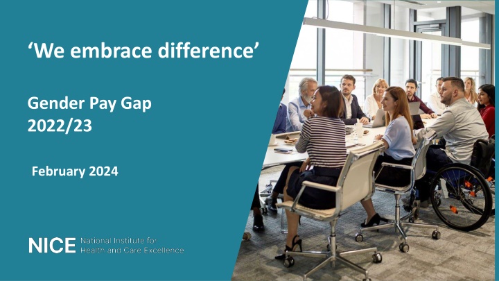 Gender Pay Gap Data Analysis at NICE - 2022/23