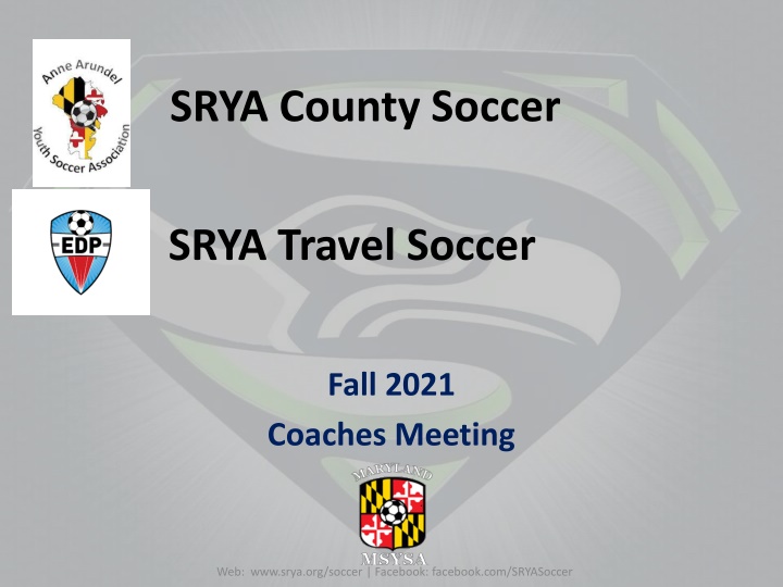 Exciting Updates from SRYA County Soccer Fall 2021 - Important Details