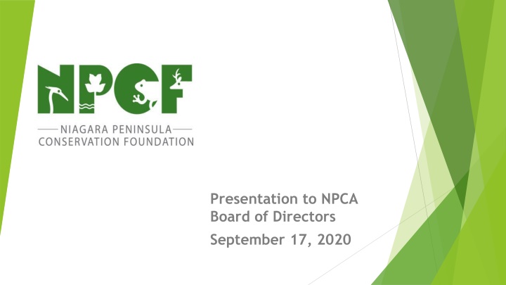 Niagara Peninsula Conservation Foundation Presentation Overview