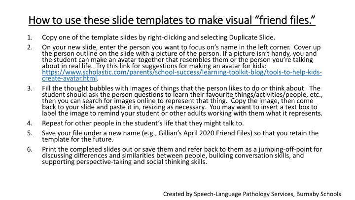 Creating Visual 