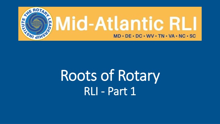 Rotary's Core Principles and Values