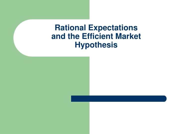 Rational Expectations and Efficient Markets