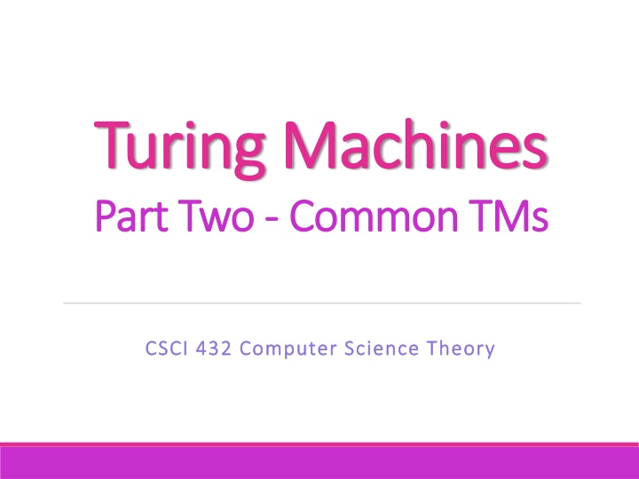 Turing Machines and Busy Beaver Problem in Computer Science Theory