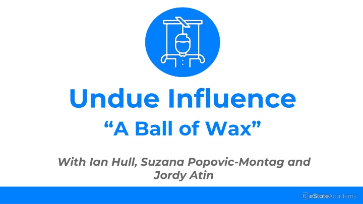 Undue Influence in Legal Contexts