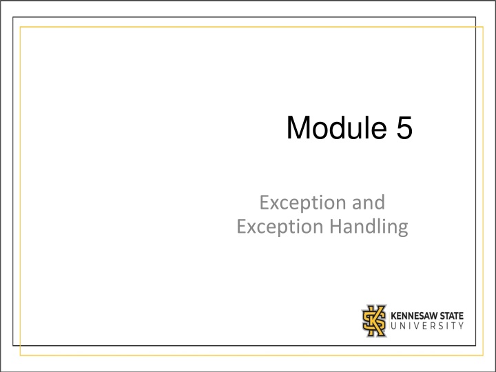 Exception Handling in Java