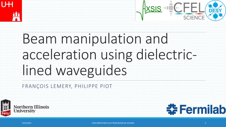 High Brightness Electron Beams: Beam Manipulation and Acceleration Using Dielectric-Lined Waveguides
