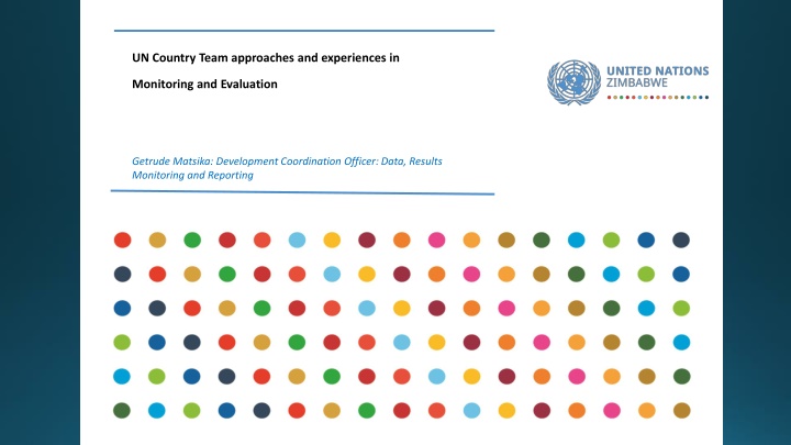 UN Country Team Approaches in Monitoring and Evaluation in Zimbabwe
