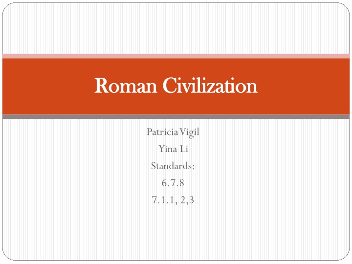 Roman Civilization Overview
