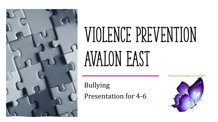 Preventing Bullying: A Comprehensive Presentation for Grades 4-6