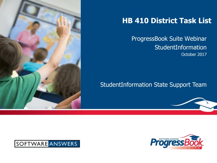 HB410 District Task List for Student Information Management