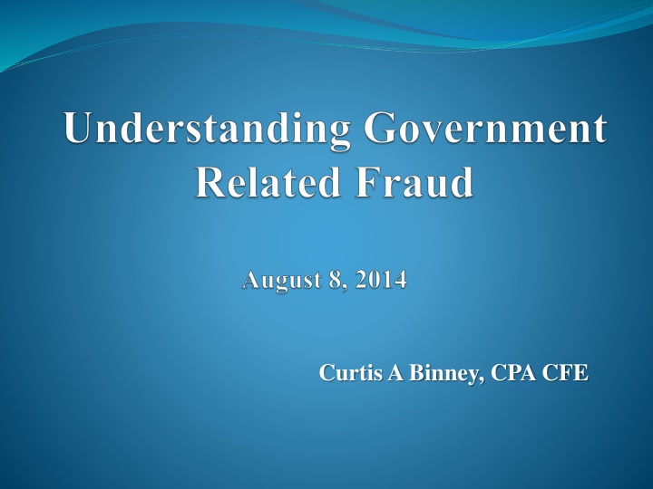 Understanding Fraud in Auditing and Government