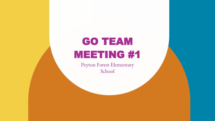 Strategic Planning and Data Analysis Meeting at Peyton Forest Elementary School